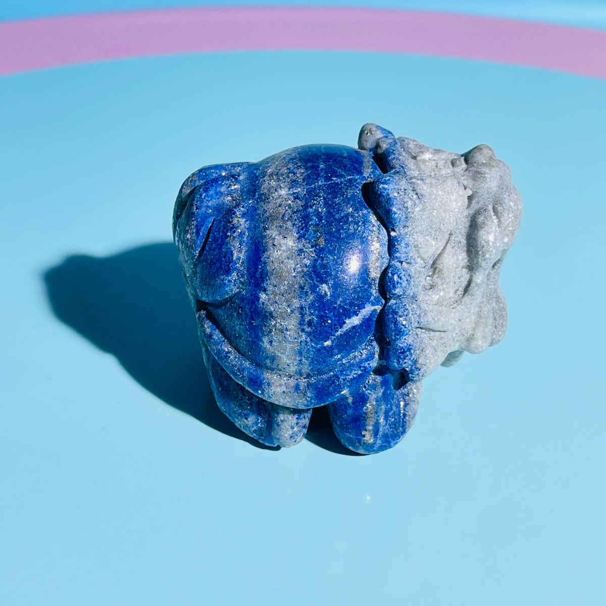 Lapis Lazuli 'Pixiu' Dragon Medium Carving