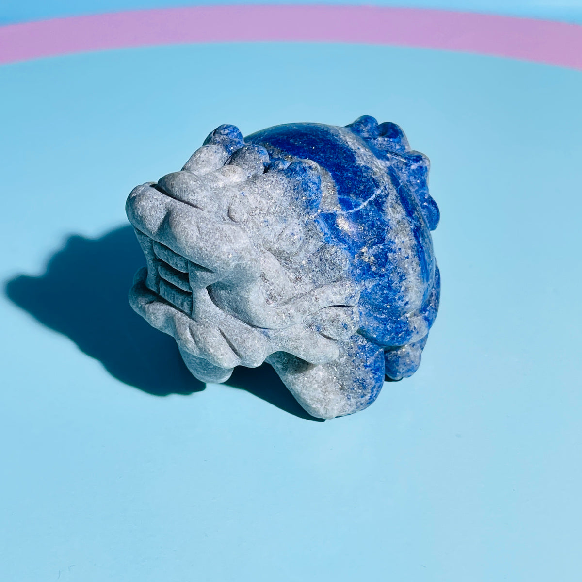 Lapis Lazuli 'Pixiu' Dragon Medium Carving