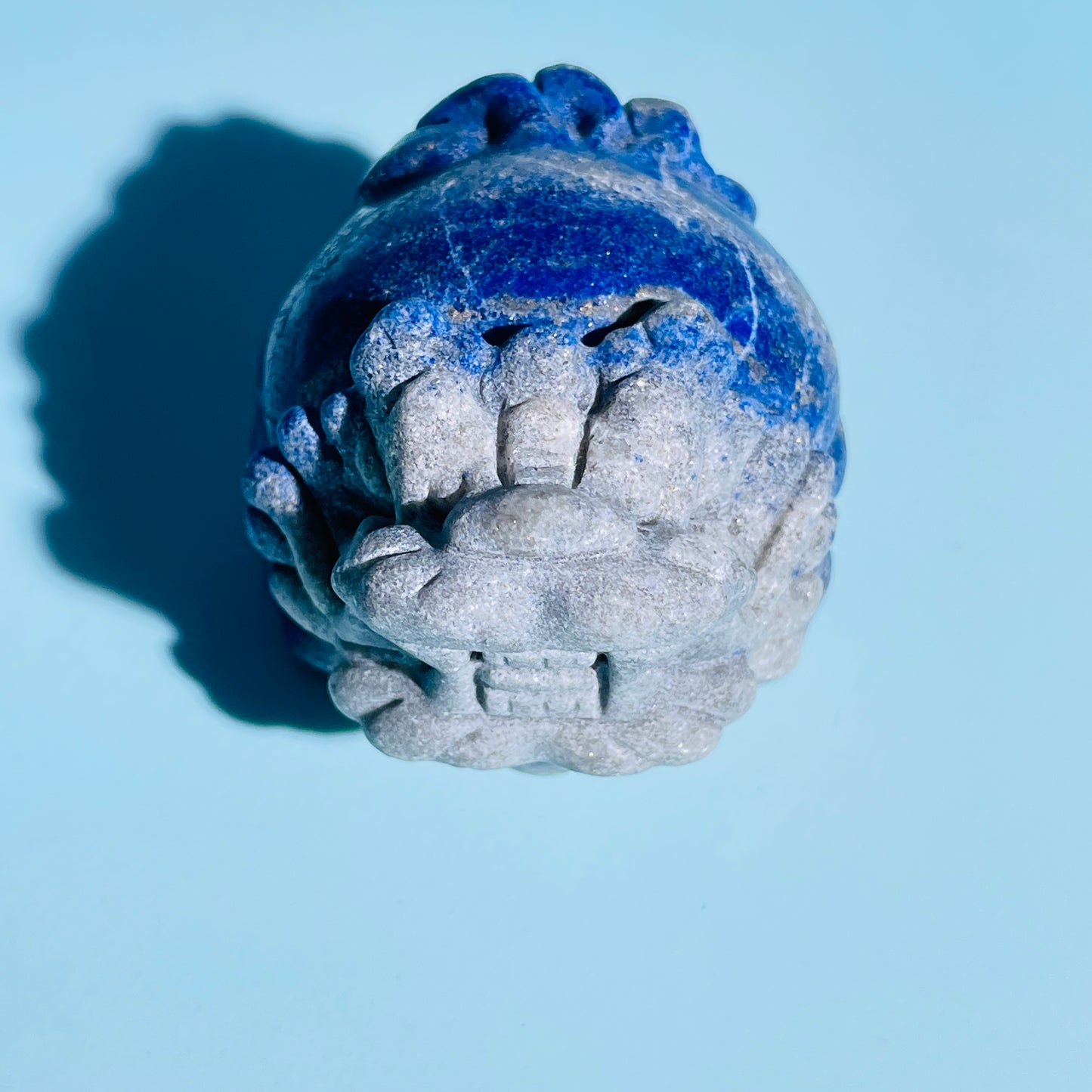 Lapis Lazuli 'Pixiu' Dragon Medium Carving