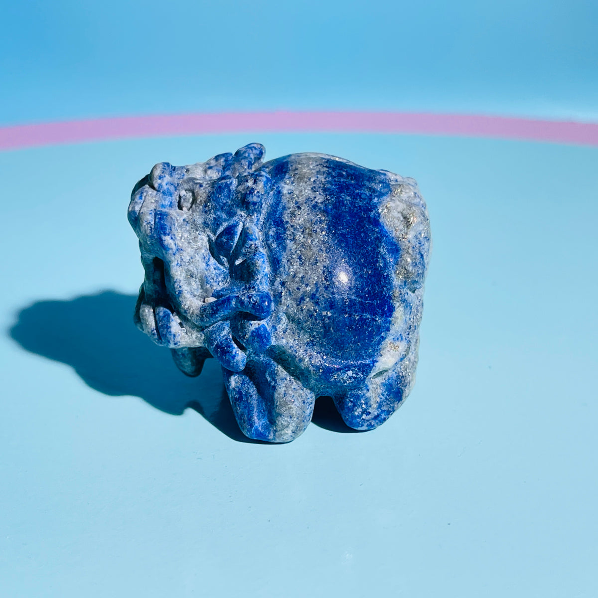 Lapis Lazuli 'Pixiu' Dragon Small Carving