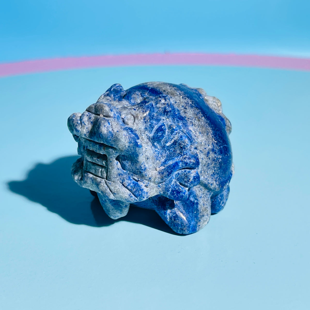 Lapis Lazuli 'Pixiu' Dragon Small Carving