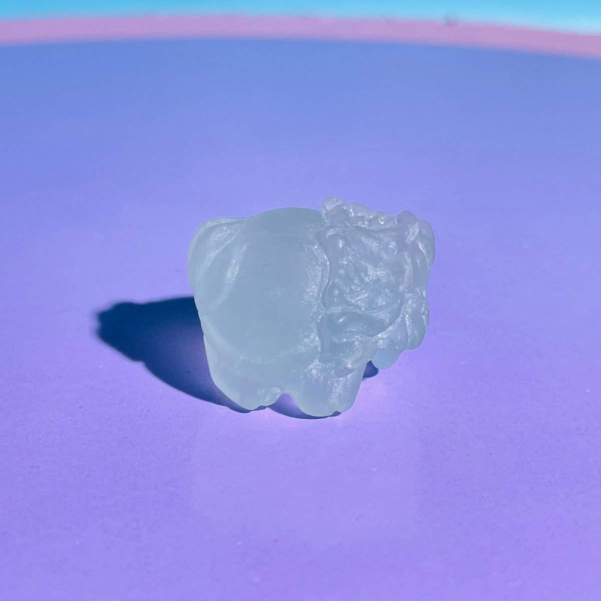 Topaz 'Pixiu' Dragon Mini Carving