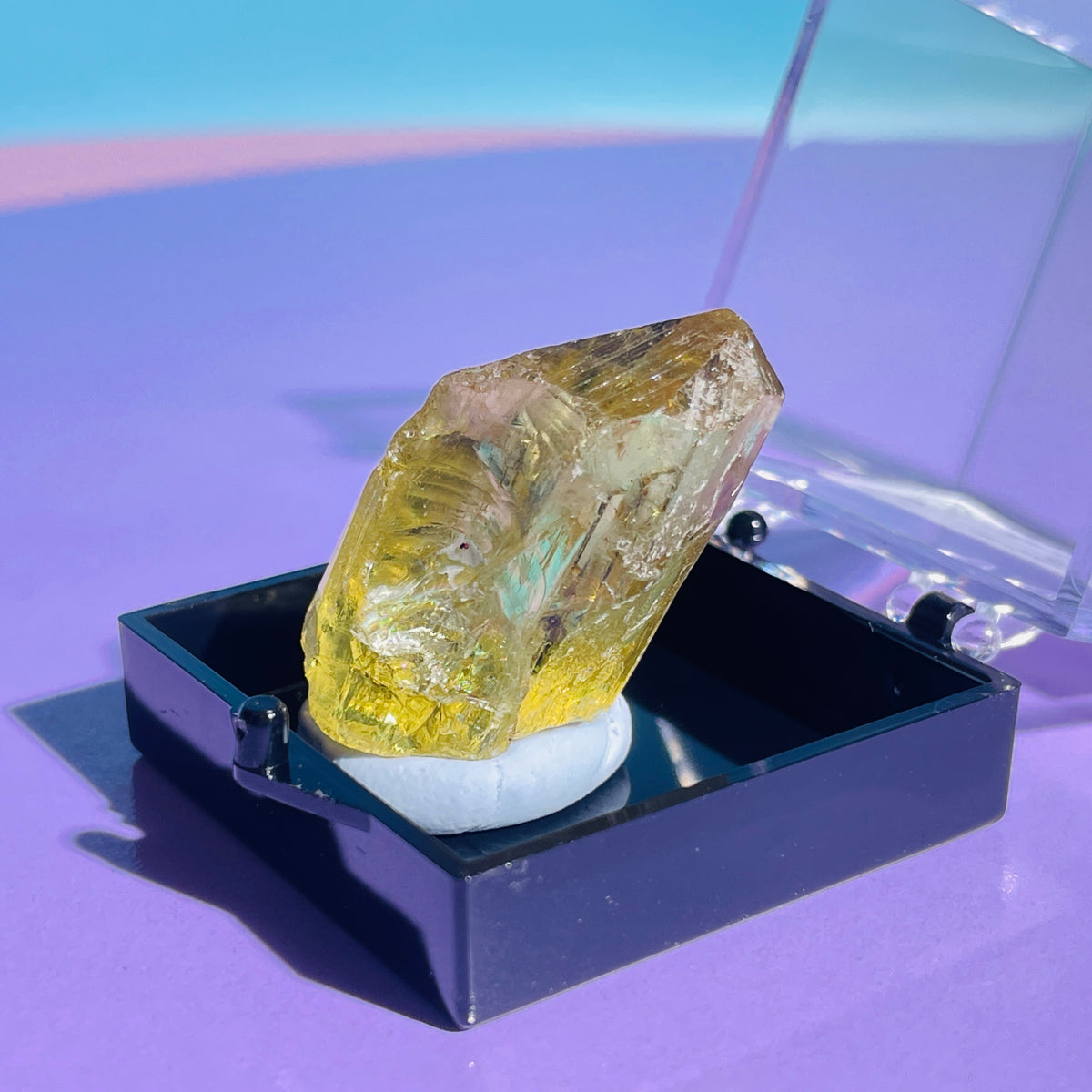 RARE Yellow Apatite Crystal Specimen (Video)
