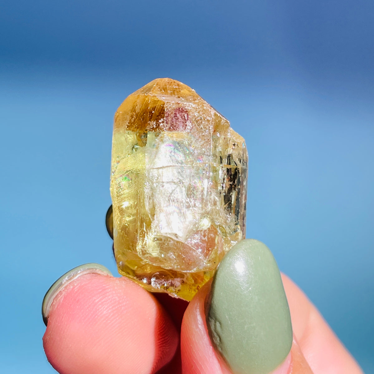 RARE Yellow Apatite Crystal Specimen (Video)