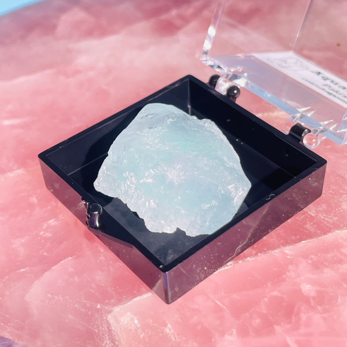 Aquamarine Beryl Terminated Crystal Thumbnail Specimen