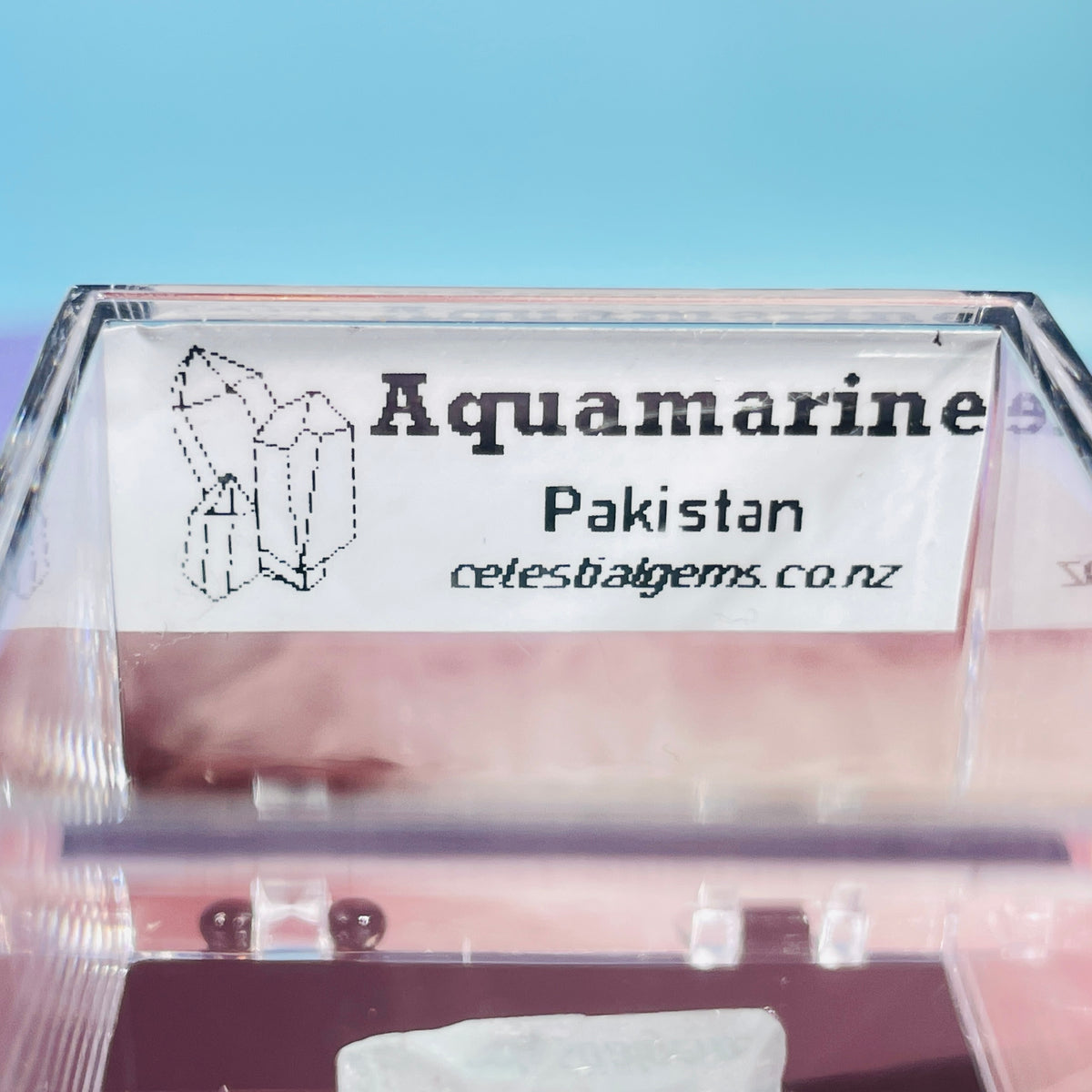 Aquamarine Beryl Terminated Crystal Thumbnail Specimen