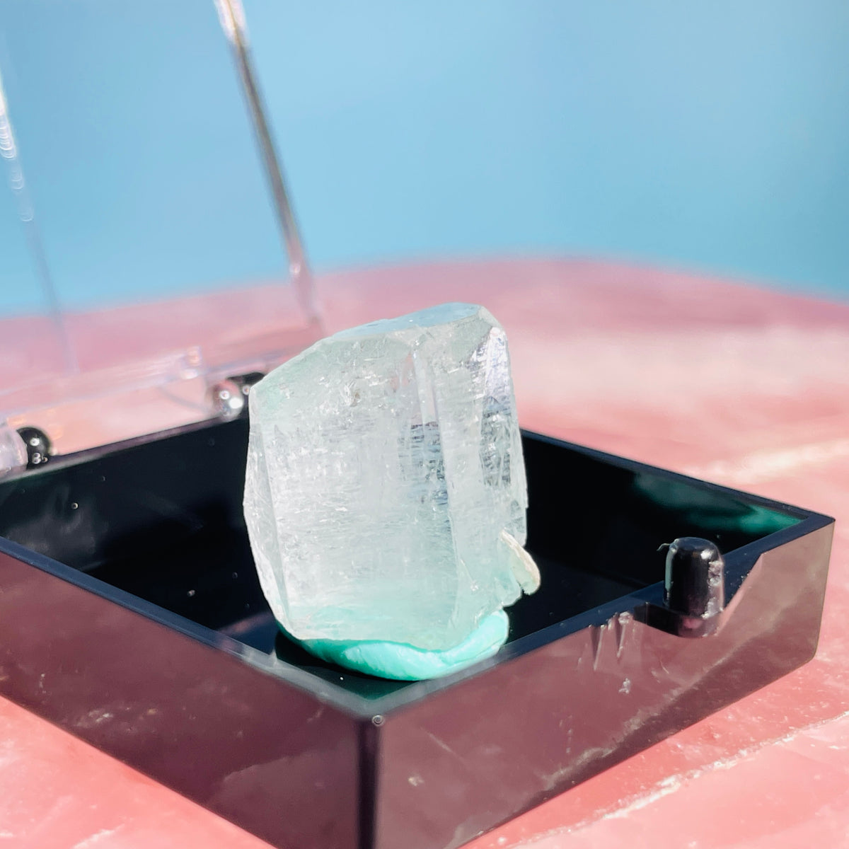 Aquamarine Beryl Terminated Crystal Thumbnail Specimen