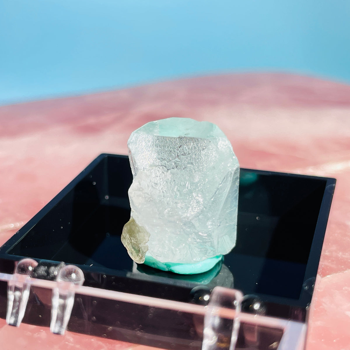 Aquamarine Beryl Terminated Crystal Thumbnail Specimen