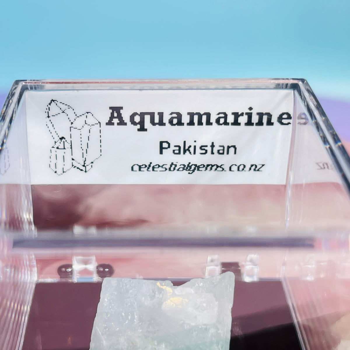 Aquamarine Beryl Terminated Crystal Thumbnail Specimen