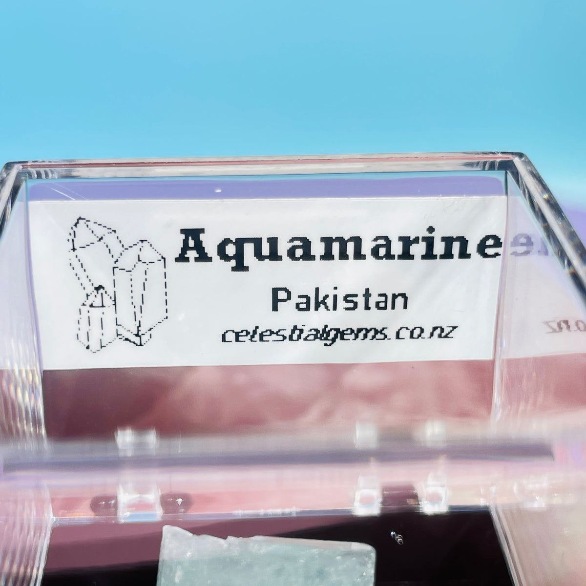 Aquamarine Beryl Terminated Crystal Thumbnail Specimen
