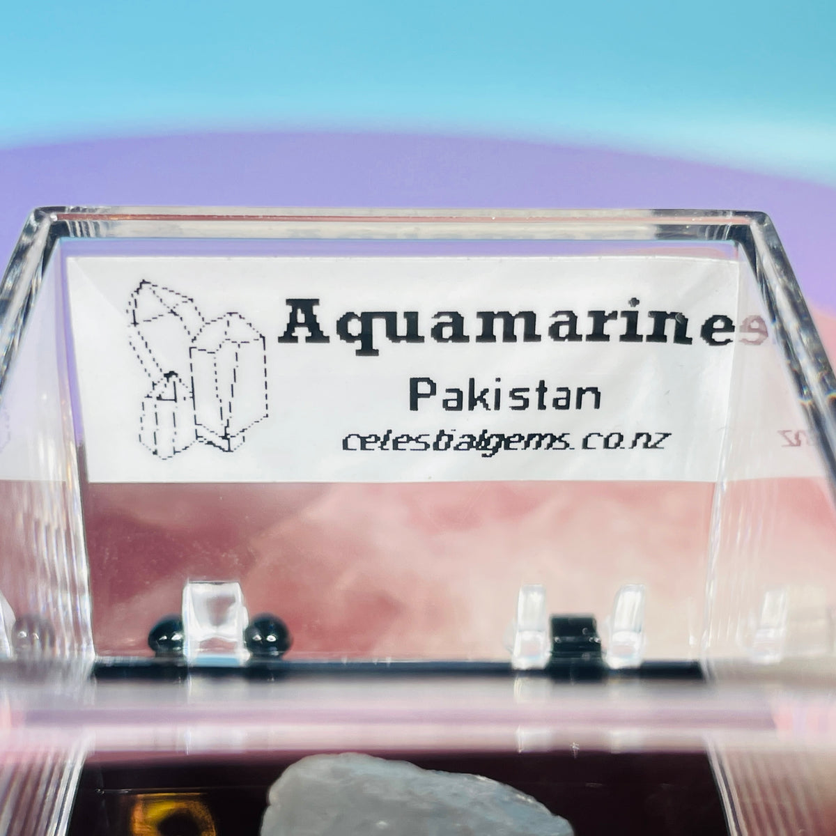 Aquamarine Beryl Terminated Crystal Thumbnail Specimen