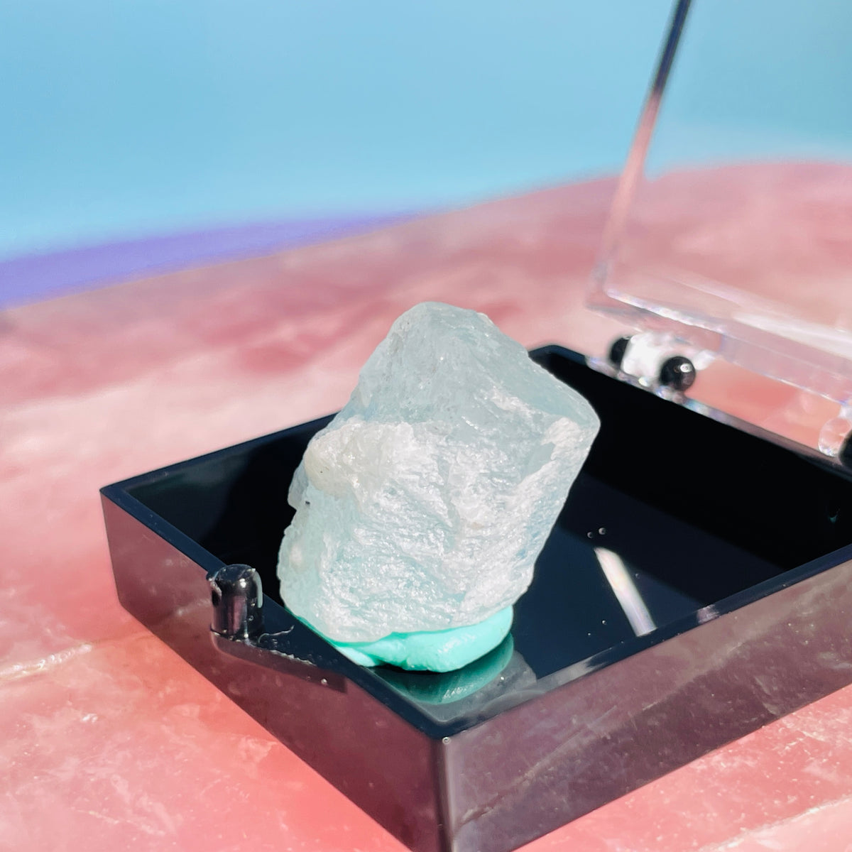 Aquamarine Beryl Terminated Crystal Thumbnail Specimen