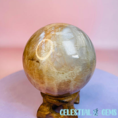 Peach Moonstone Medium-Large Sphere