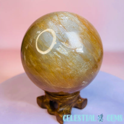 Peach Moonstone Medium-Large Sphere