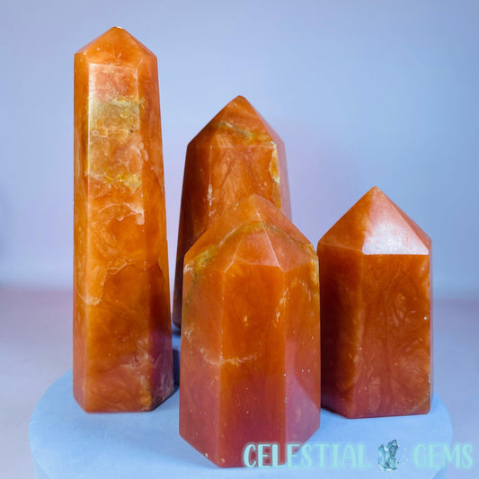 Orange Calcite Chunky Medium Tower