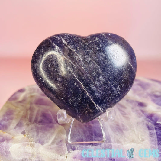Purple Mica Heart Small-Medium Carving