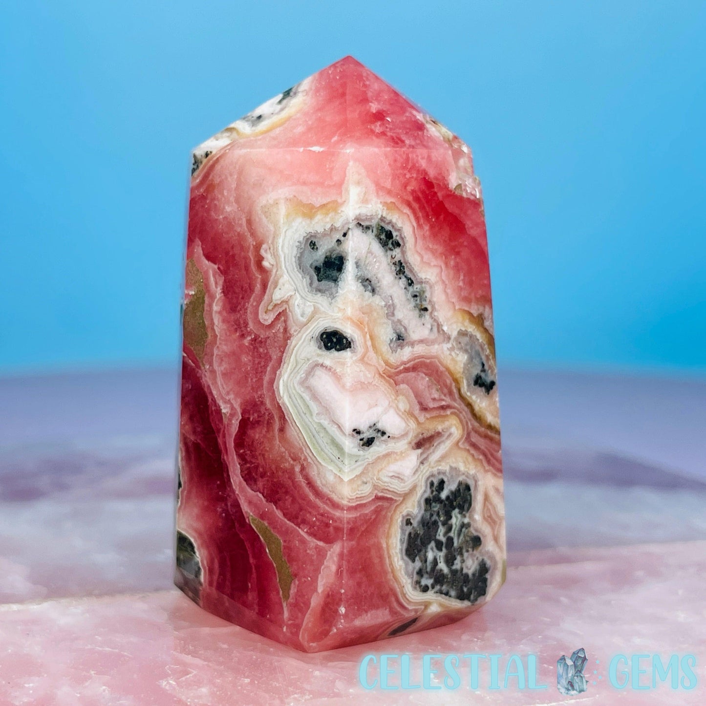 Rhodochrosite Chunky Small Tower