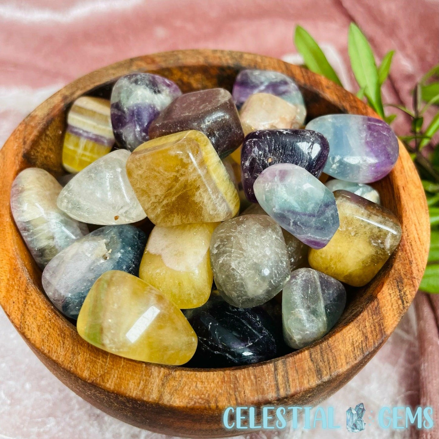 Multicoloured Fluorite Small Tumble *LOW GRADE REMAINING*