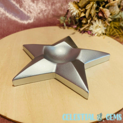 Silver Resin Star Sphere Stand (For M-L)