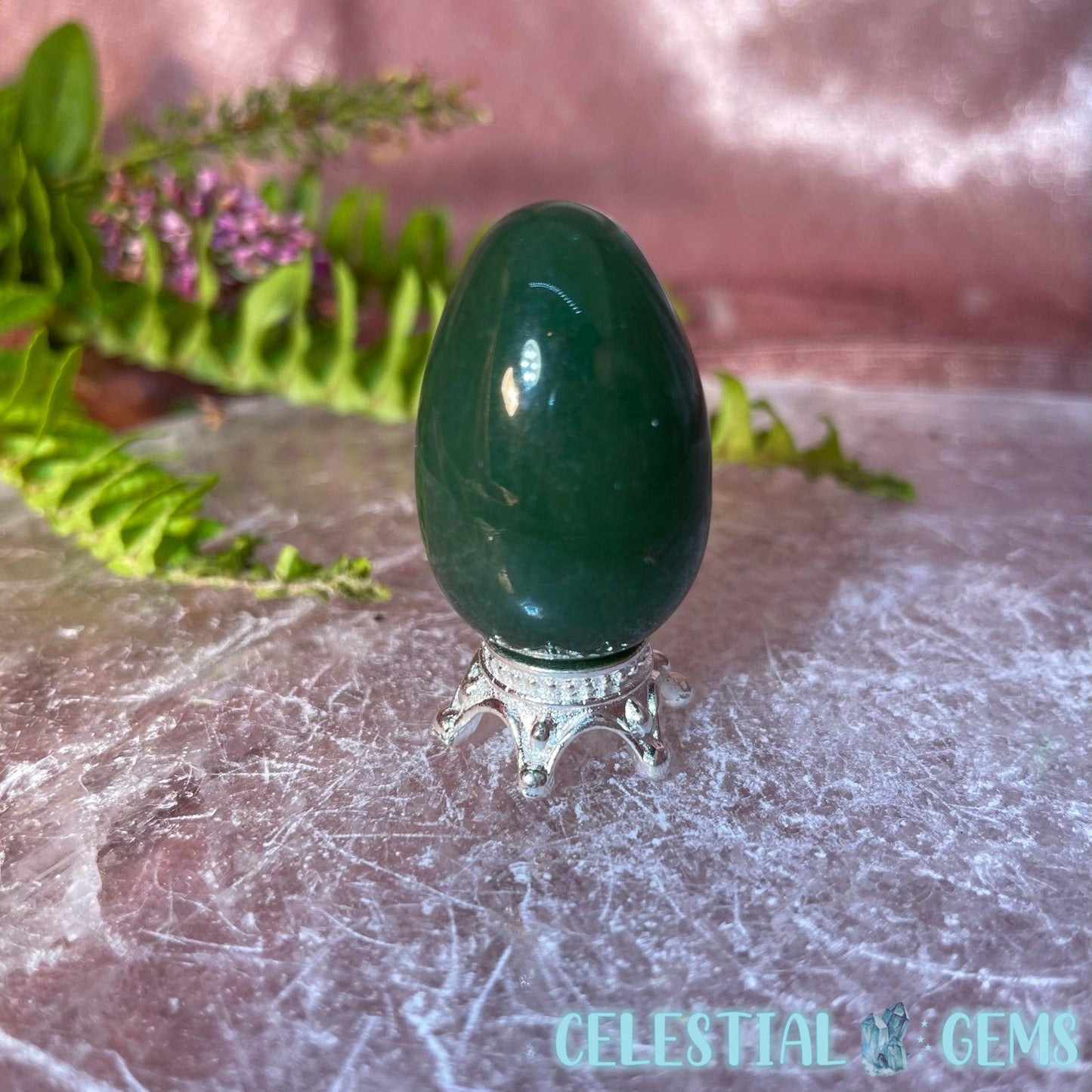 Green Aventurine Egg Mini Carving