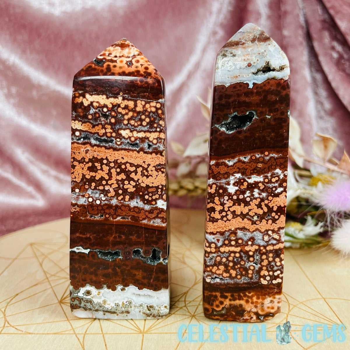 Initonia Orbicular Ocean Jasper Waenga Tower