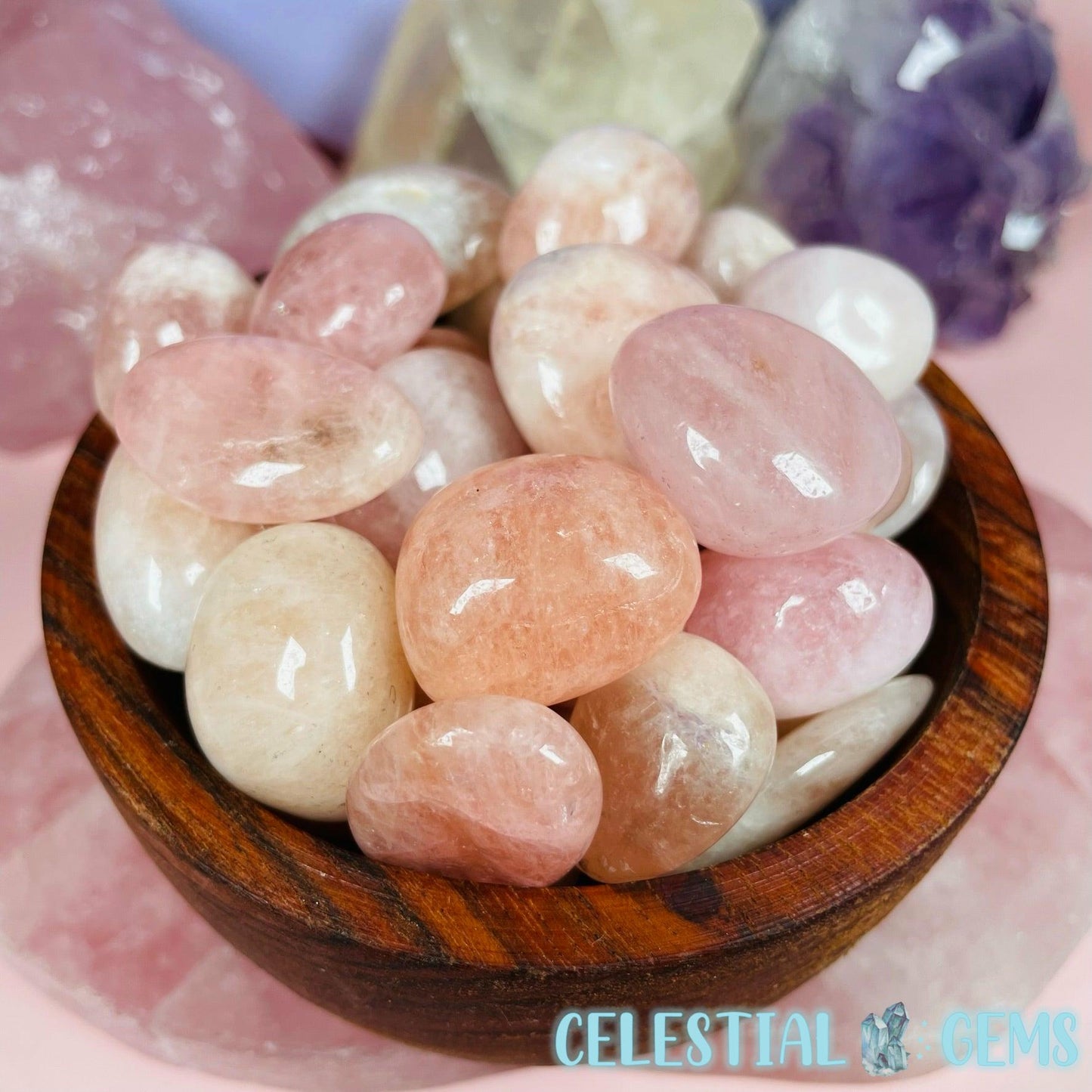 Rare Morganite Beryl Tumble