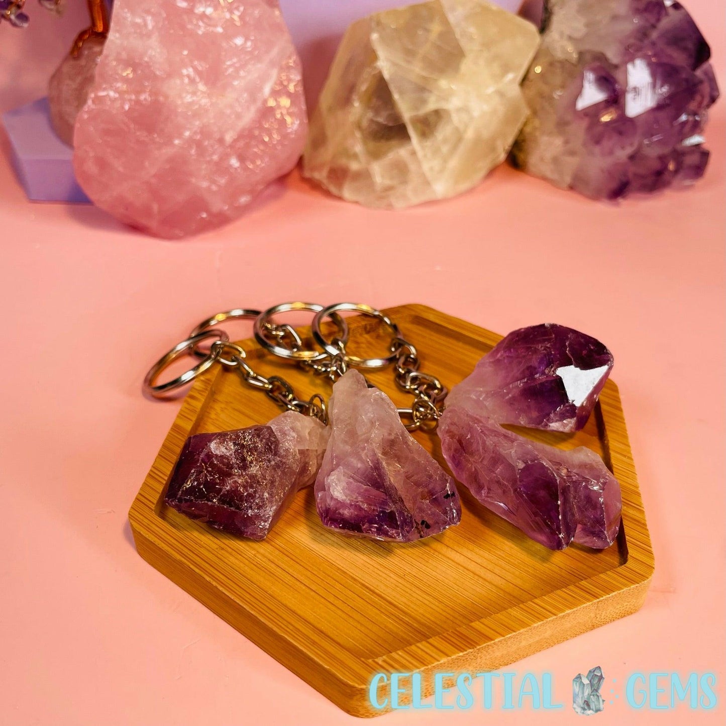 Amethyst Point Keyring