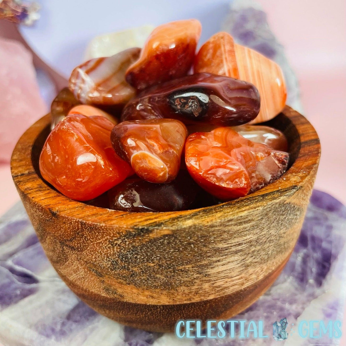 Carnelian (Red Agate) Tumble