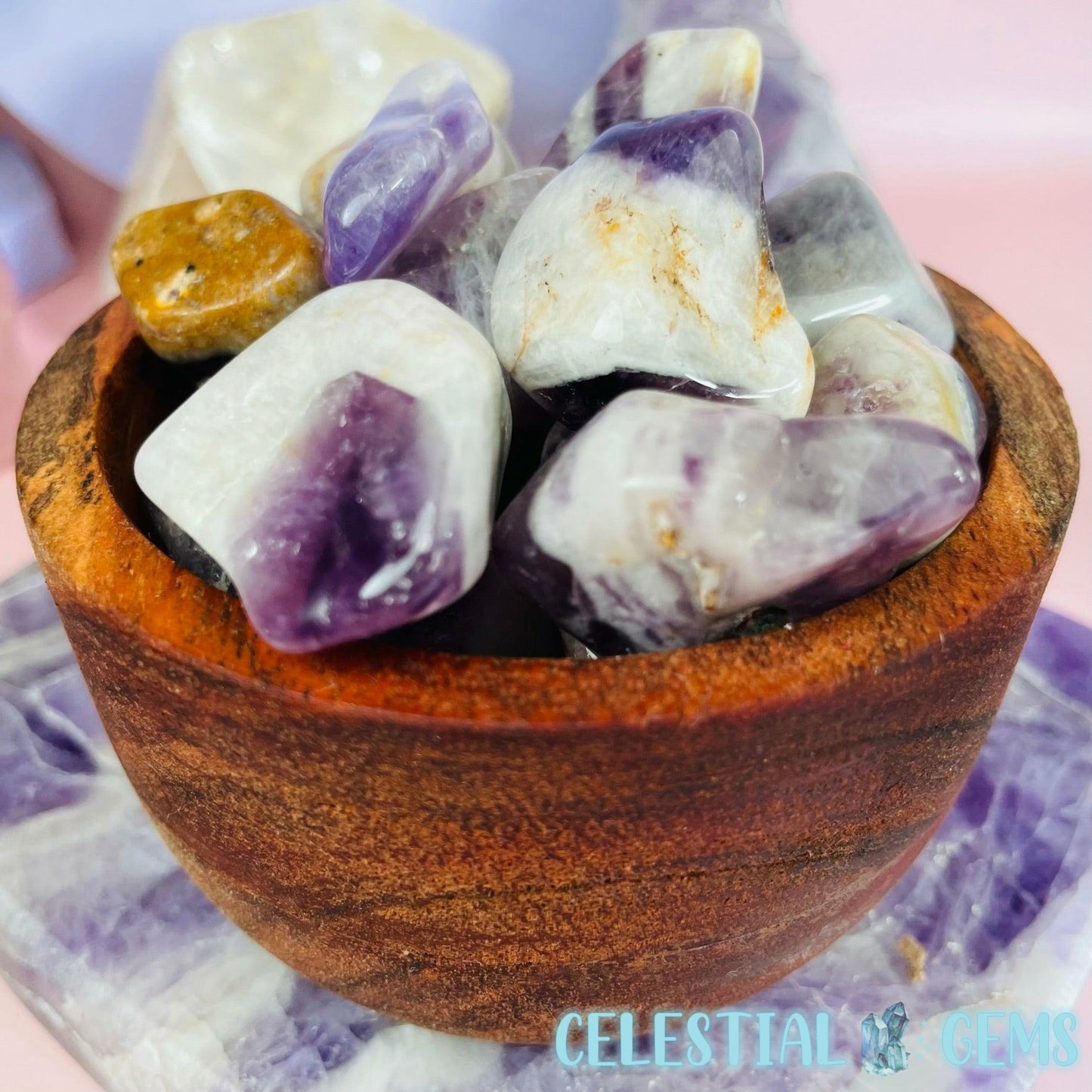 Dream (Chevron) Amethyst Tumble
