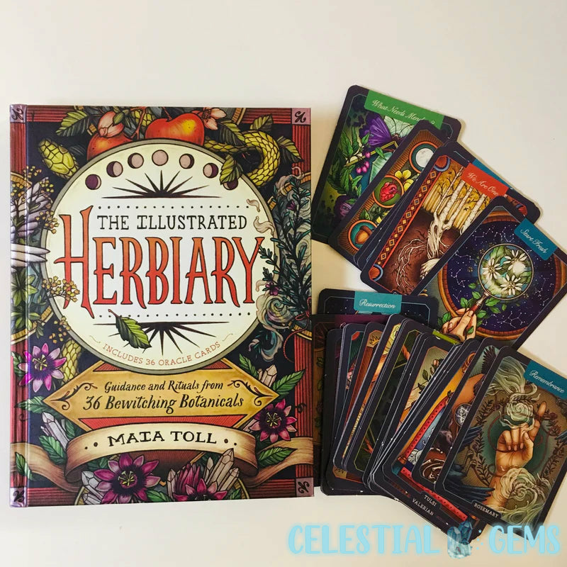 The Illustrated Herbiary Oracle Card Deck by Maia Toll