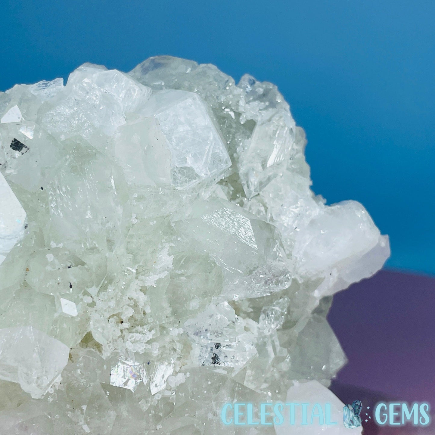 A Grade Diamond Apophyllite + White Chalcedony Medium Cluster