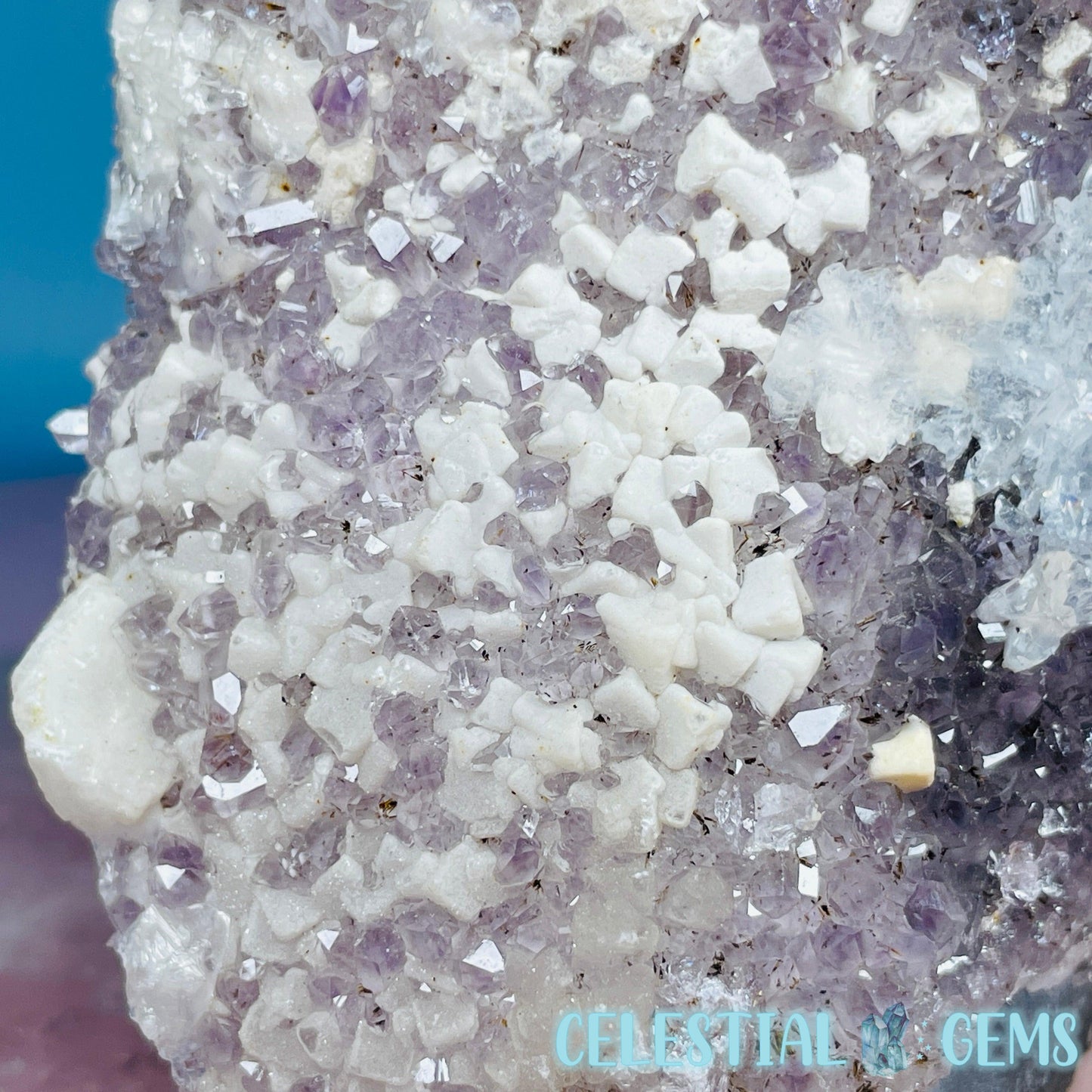 Amethyst, Microcline + Agate Medium Cluster Freeform