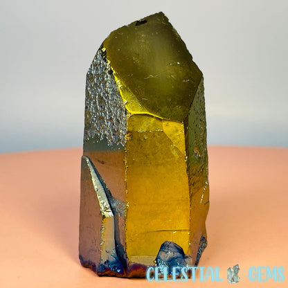 Titanium Aura Quartz Raw Point