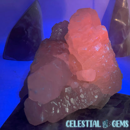 Mangano Calcite Stepped Medium Cluster Specimen D (UV Glow!)