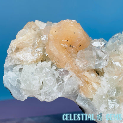 A Grade Diamond Apophyllite + Peach Stilbite Medium Cluster