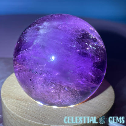 A Grade Bolivian Phantom Ametrine Medium Sphere (Video)