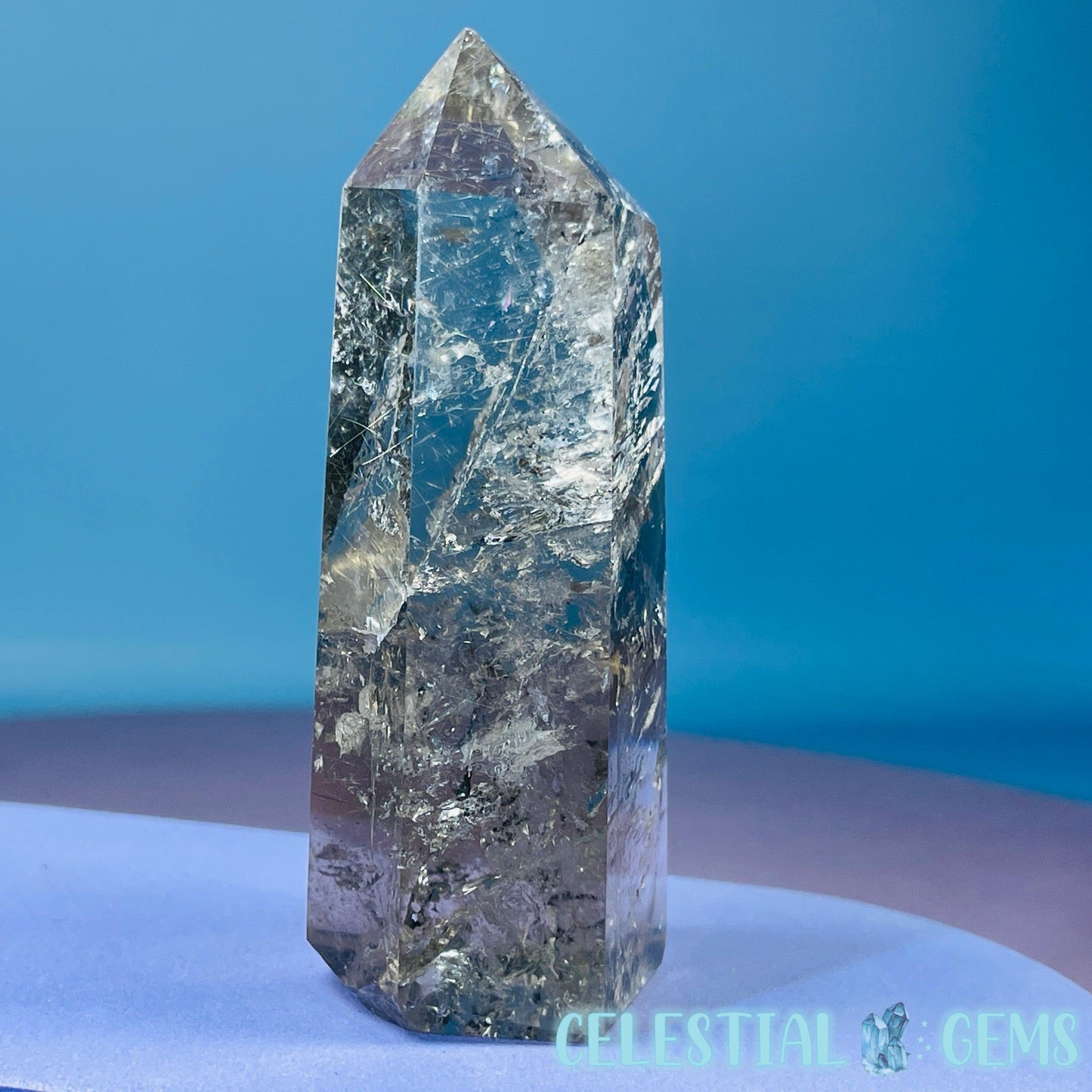 Rutilated Smoky Quartz Small Tower