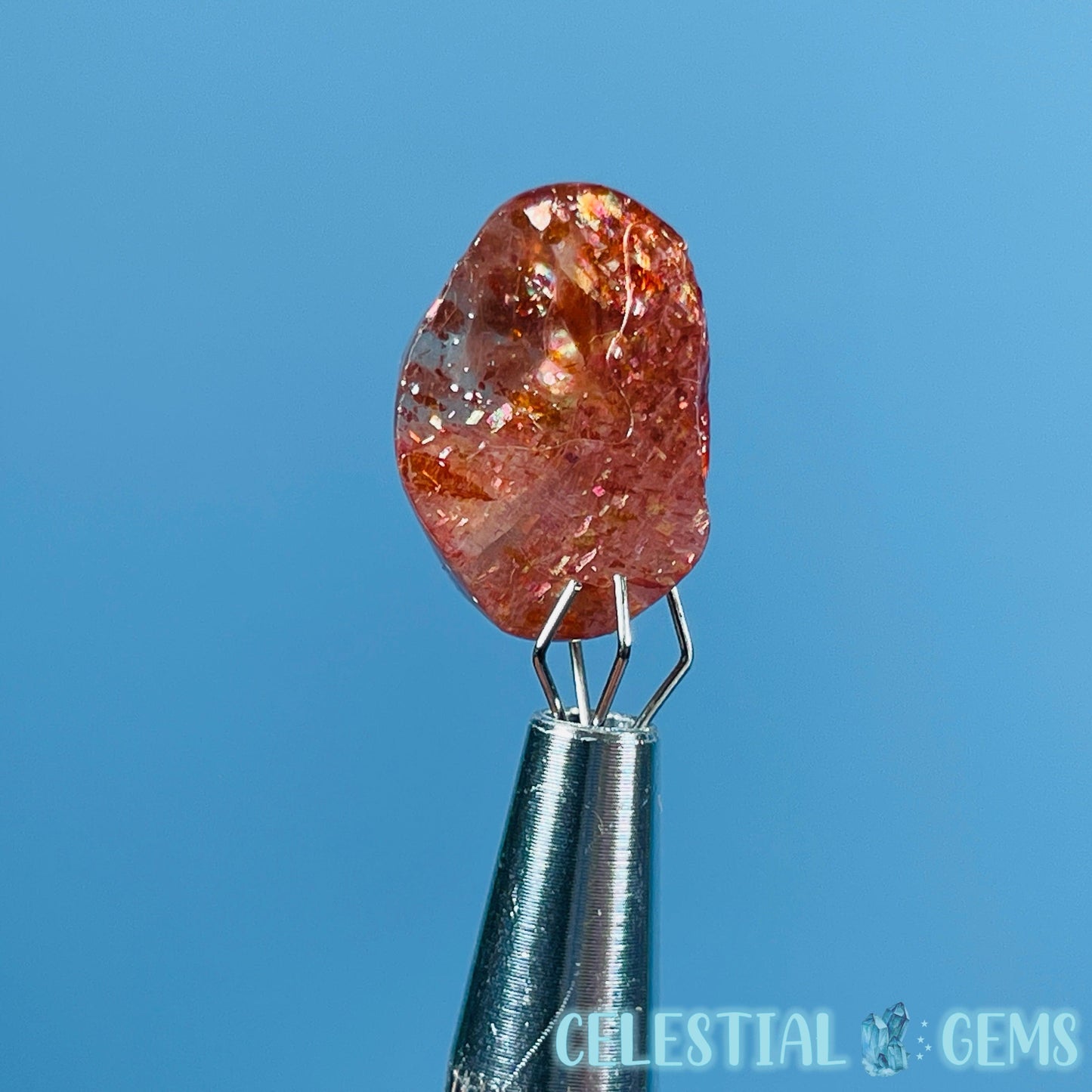 A Grade Arusha Sunstone Raw Mini Gemstone in Specimen Pottle (Video)