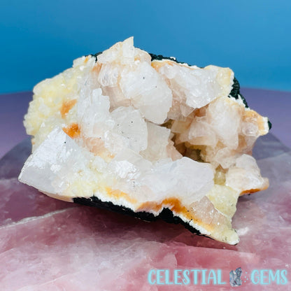 Peach Heulandite Cluster Geode Medium Freeform