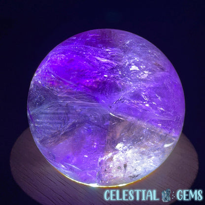 A Grade Bolivian Phantom Ametrine Medium Sphere (Video)