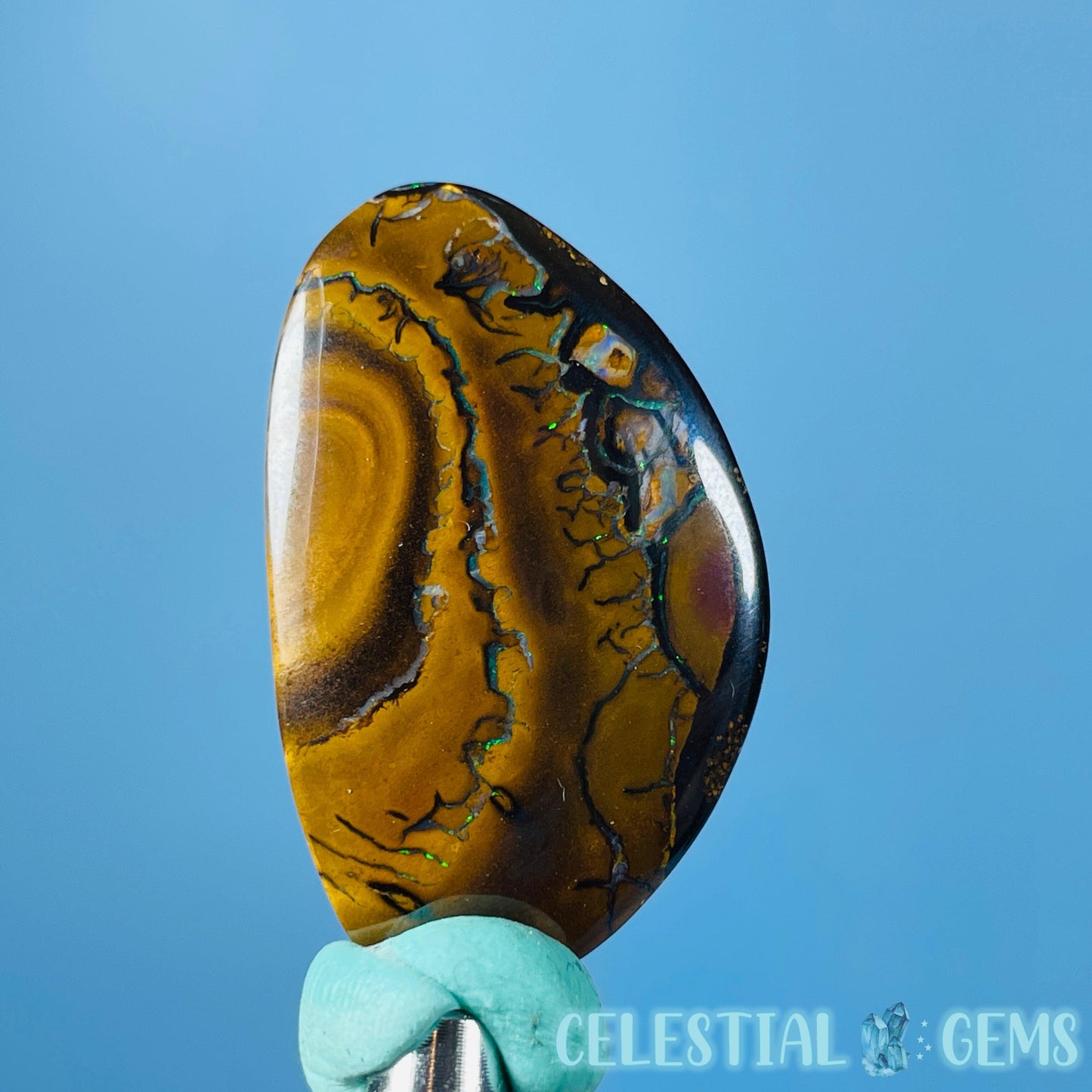 Australian Yowah Boulder Opal Cabochon (Video)