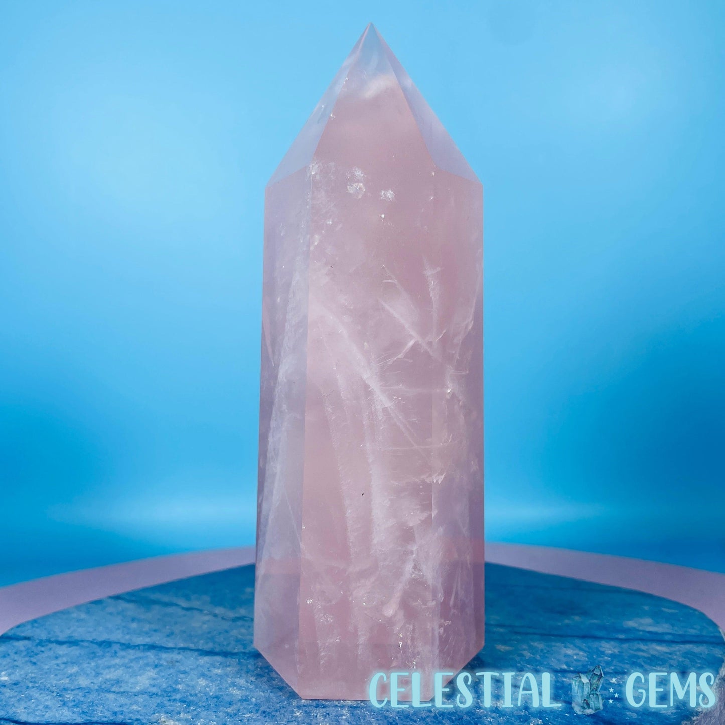 High Grade Rose Quartz Medium Chunky Tower