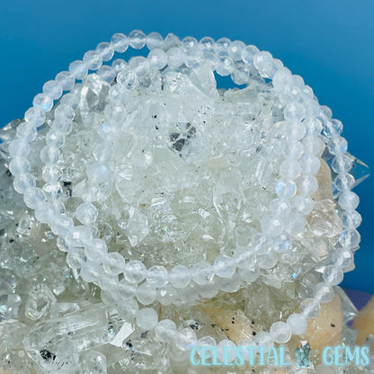 Moonstone Faceted 4mm Bracelet