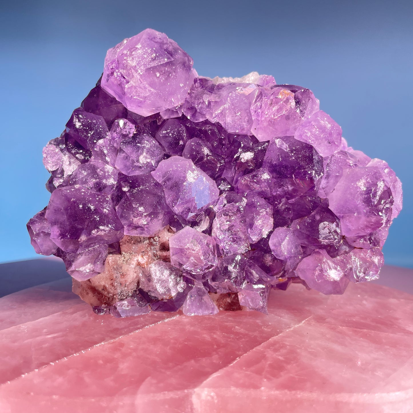 Dark Amethyst Medium Standing Cluster (Video)