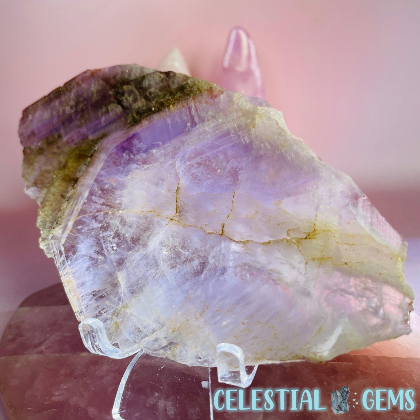 Super Seven Amethyst Medium Slice