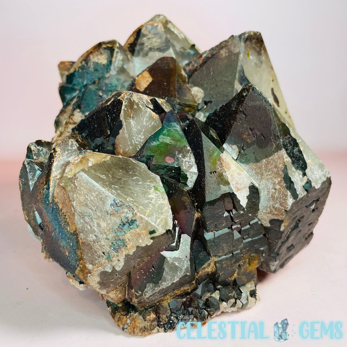 Goethite-Coated Quartz Large-Toothed Point Formation