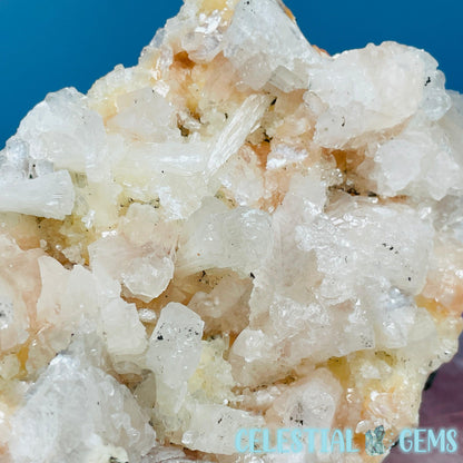 Peach Heulandite Cluster Geode Medium Freeform