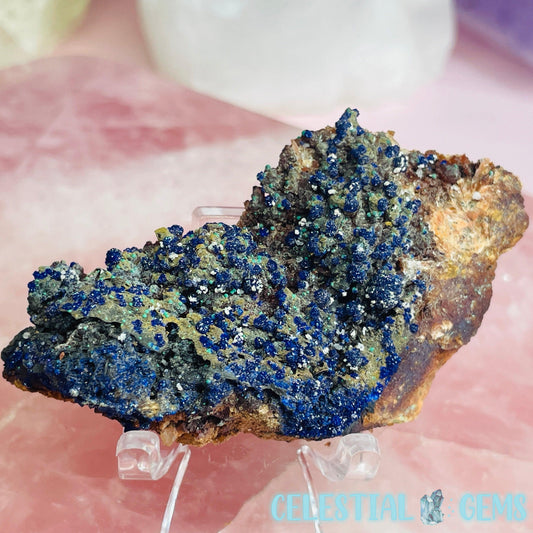 Druzy Azurite + Dolomite Small Specimen E