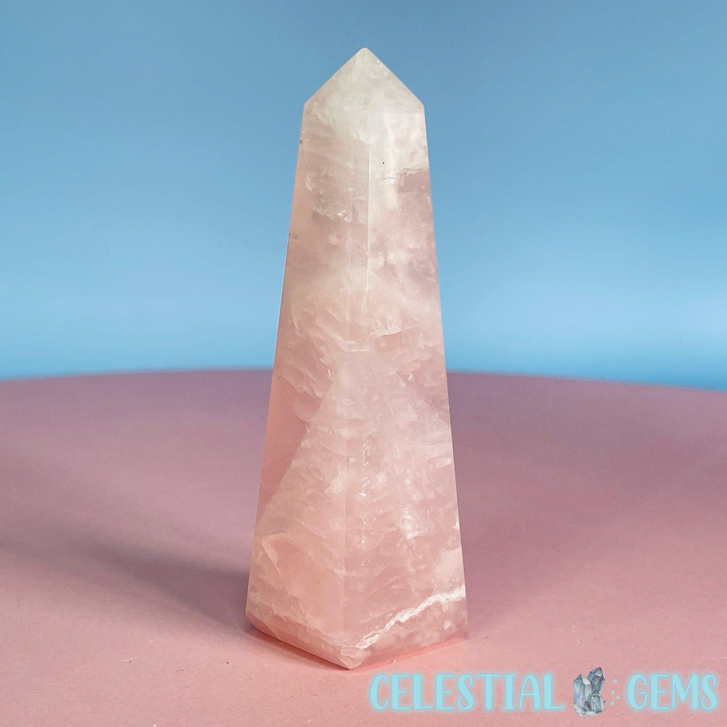 Rose Quartz Obelisk Small Tower