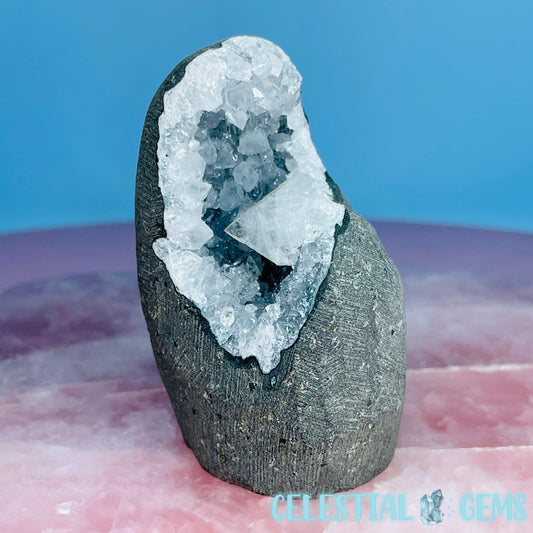 Mixed Zeolite Druzy Geode Medium Standing Freeform